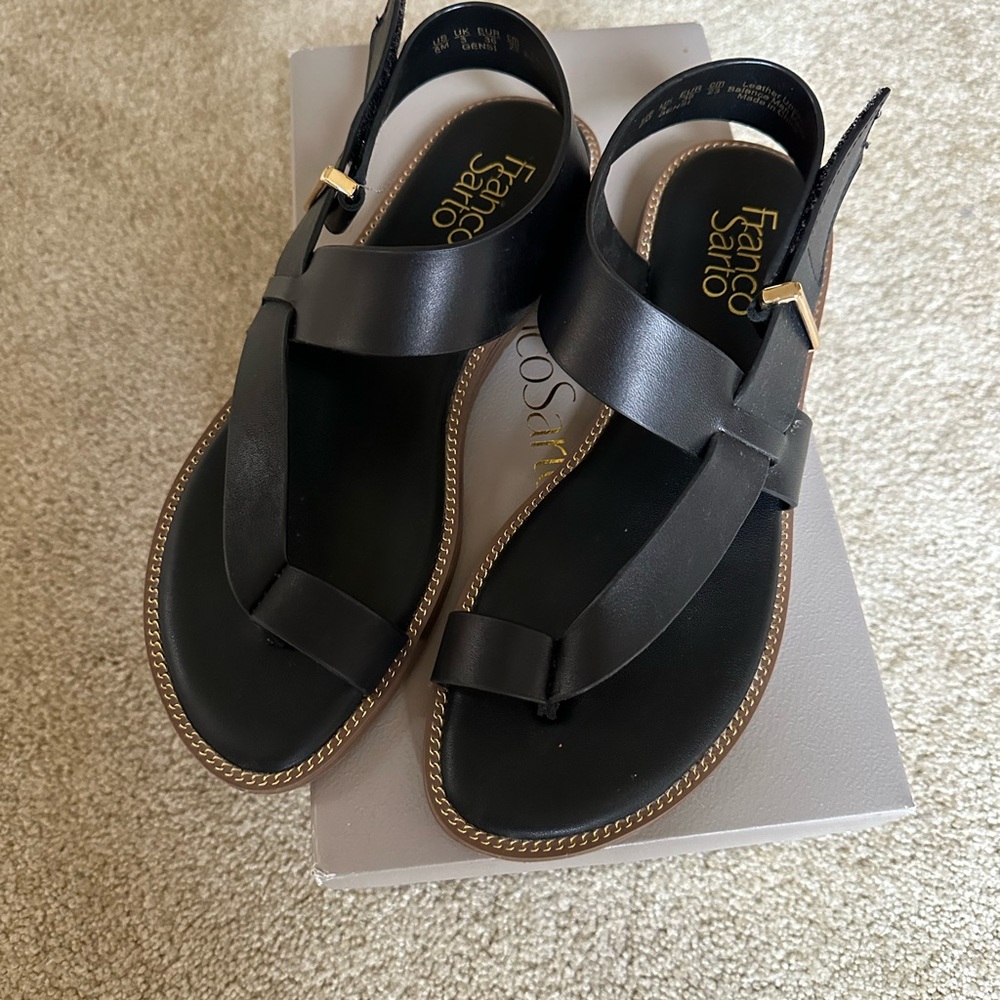 Franco Sarto Elegant Black Sandals
